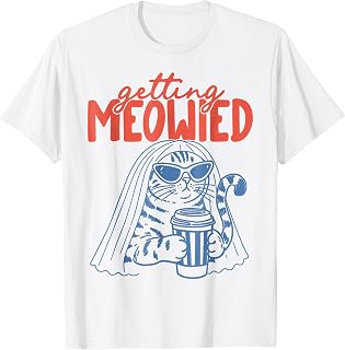Getting Meowied Cat Bride Cat Wedding Unisex T-shirt, Sweatshirt, Hoodie (1)