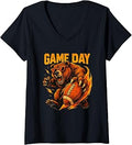 Football Bear Game Day Vintage Fans V-Neck Unisex T-shirt, Sweatshirt, Hoodie (1)