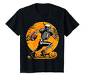 American Football Skeleton Halloween Pumpkin Football Player (1)
