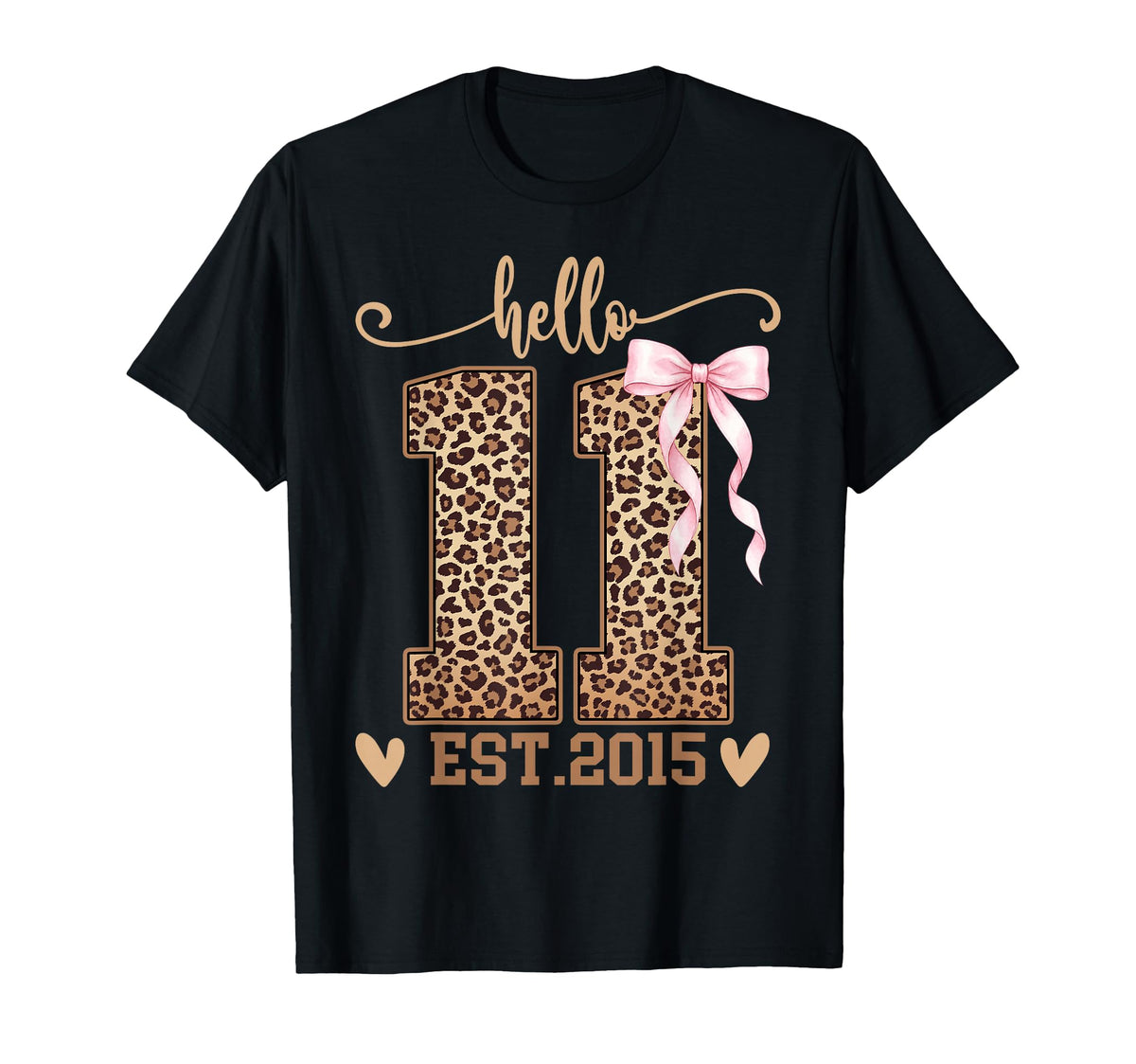 Hello Eleven Est 2015 11th Birthday Coquette 11 Year Girl (1)
