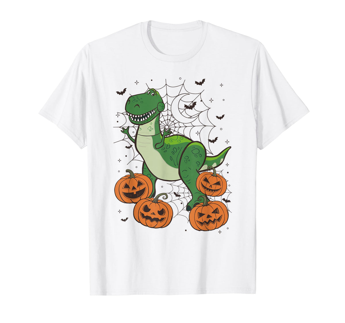 Pixar Toy Story Halloween Rex Web Jack-O-Lanterns Unisex T-shirt, Sweatshirt, Hoodie (1)