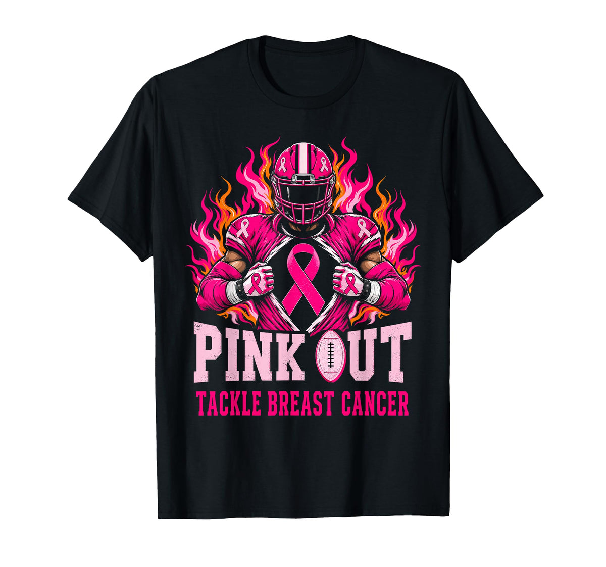 Pink Tackle Breast Cancer Awareness American Football Unisex T-shirt, Sweatshirt, Hoodie (1)