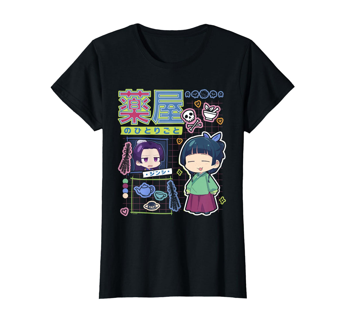 Apothecary Diaries Chibi Diary Maomao Jinshi Anime Unisex T-shirt, Sweatshirt, Hoodie (1)