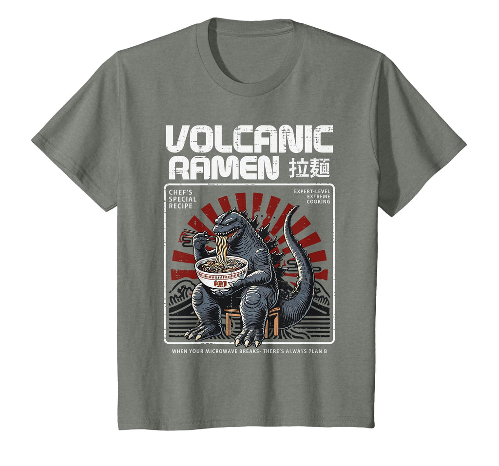 Japanese Volcanic Ramen Monster Kaiju Art Unisex T-shirt, Sweatshirt, Hoodie (1)