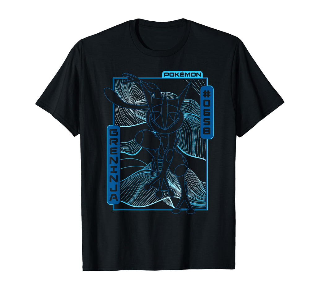 Greninja 0658 Abstract Wave Background Portrait Unisex T-shirt, Sweatshirt, Hoodie (1)