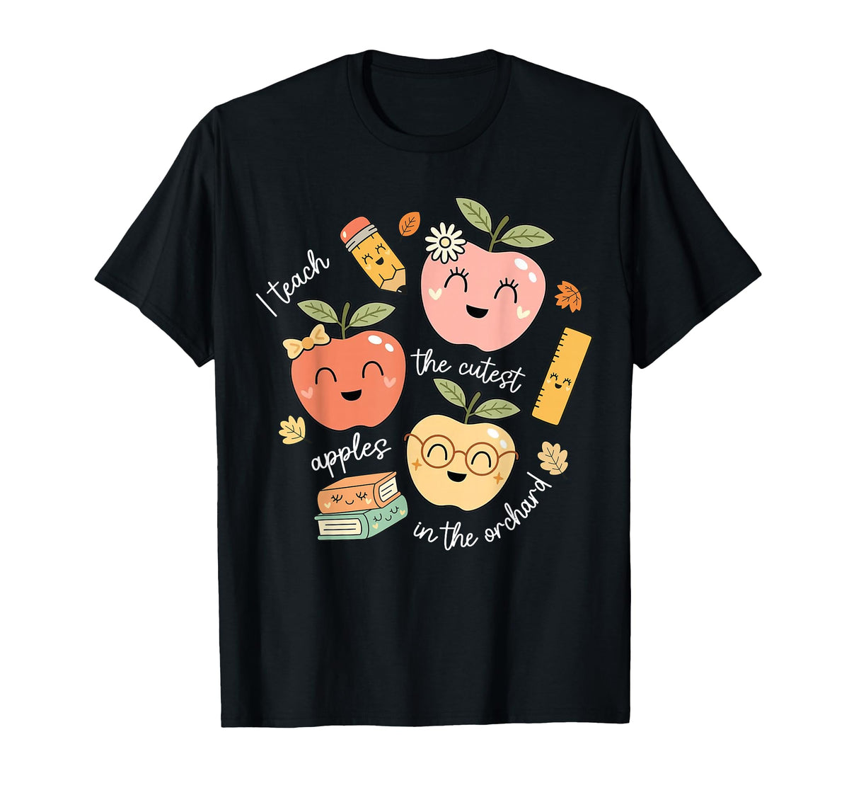 Teach Cutest Apples Orchard Fall Teacher Unisex T-shirt, Sweatshirt, Hoodie (1)