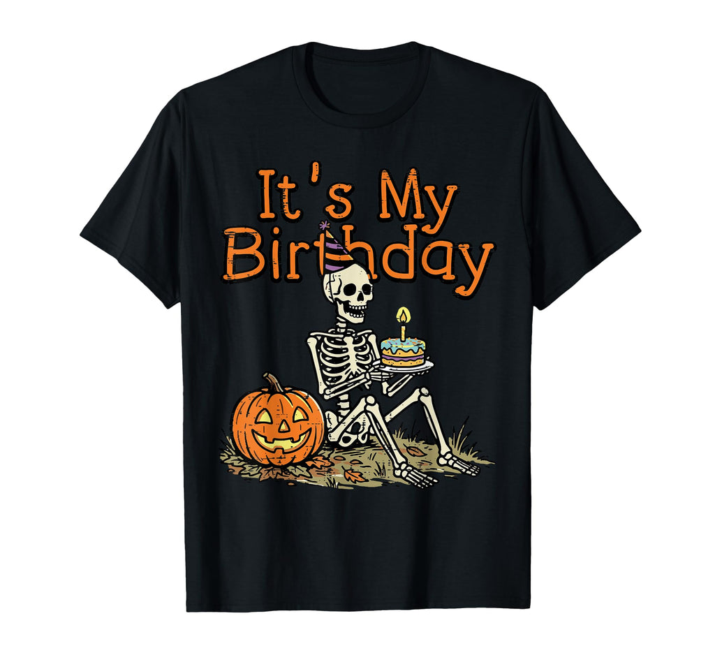 Halloween Skeleton Birthday Costume Unisex T-shirt, Sweatshirt, Hoodie (1)
