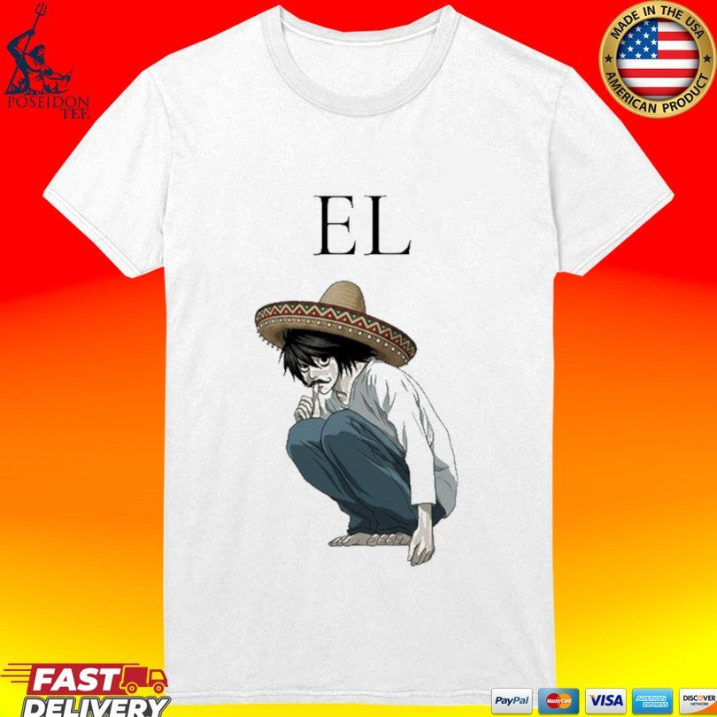 El L Lawliet Mexican Sombrero T-shirt