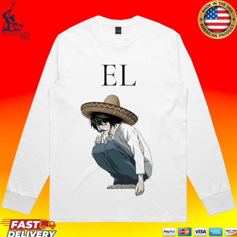 El L Lawliet Mexican Sombrero T-shirt