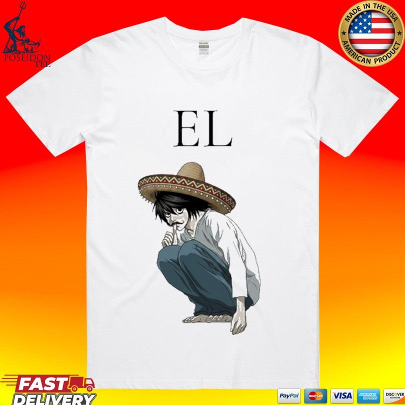 El L Lawliet Mexican Sombrero T-shirt