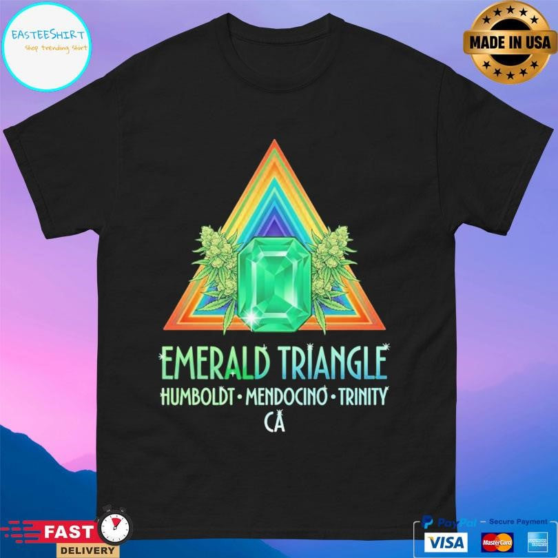 Emerald Triangle Humboldt Mendocino Trinity California Cannabis Growers Marijuana T-Shirts