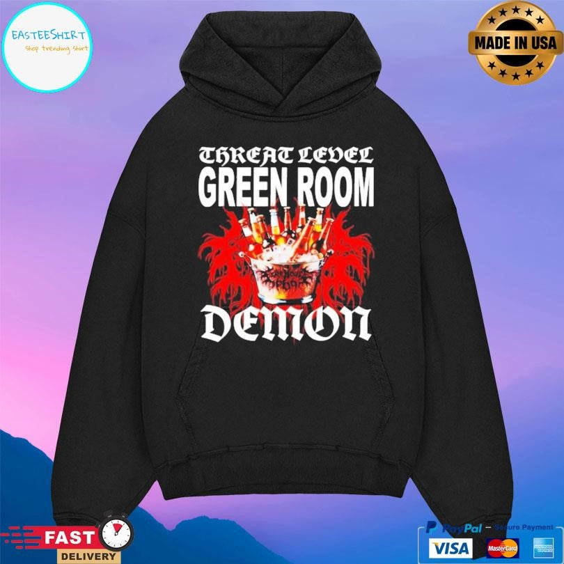 Firehouse 666 Threat Level Green Room Demon Shirt