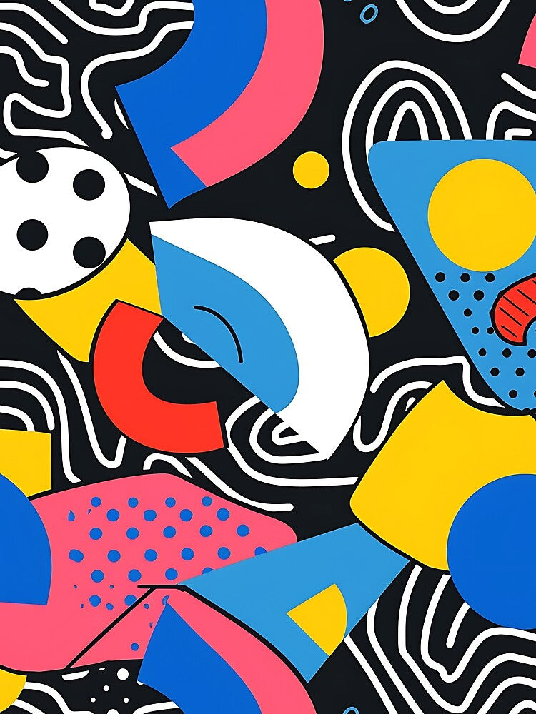 Colorful 90s pattern by FrostyFrisby