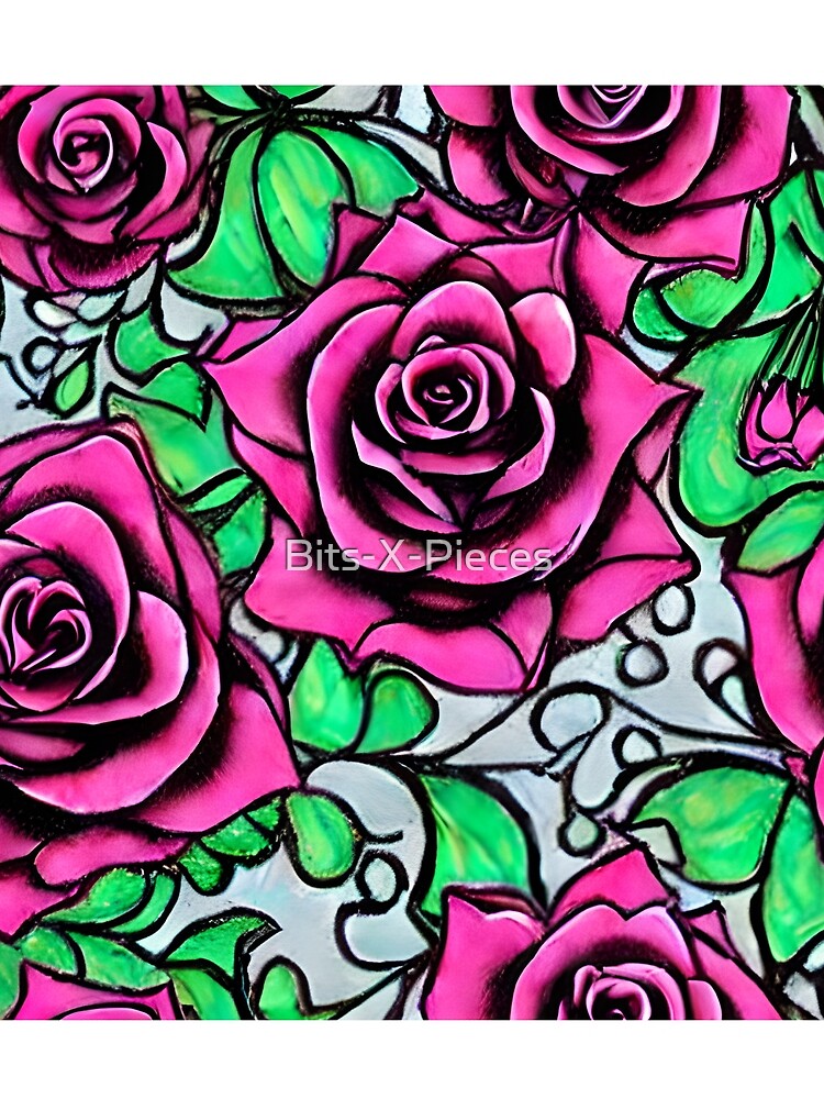 Gothic Rose Pattern Dark and Edgy Designs for Gothic Enthusiasts 3 by Bits-X-Pieces