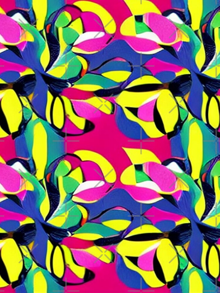 Abstract Pop Art Floral by calibrit