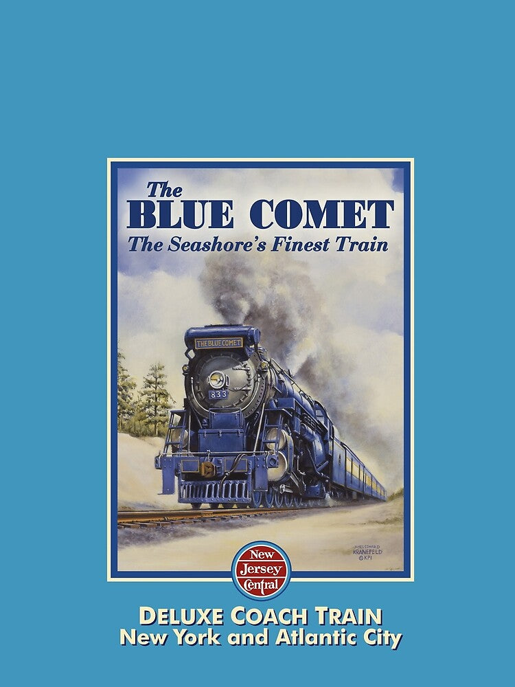 The Blue Comet Poster by James & Laura Kranefeld