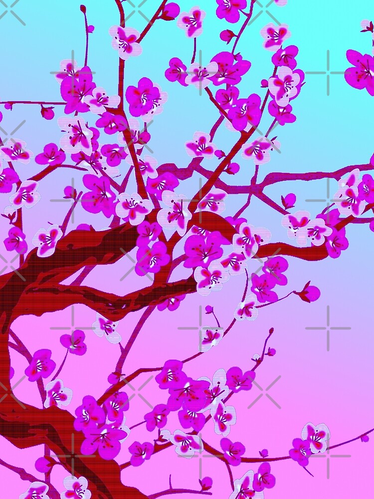 cherry blossom gradient vaporwave by Yoshiyuki1998