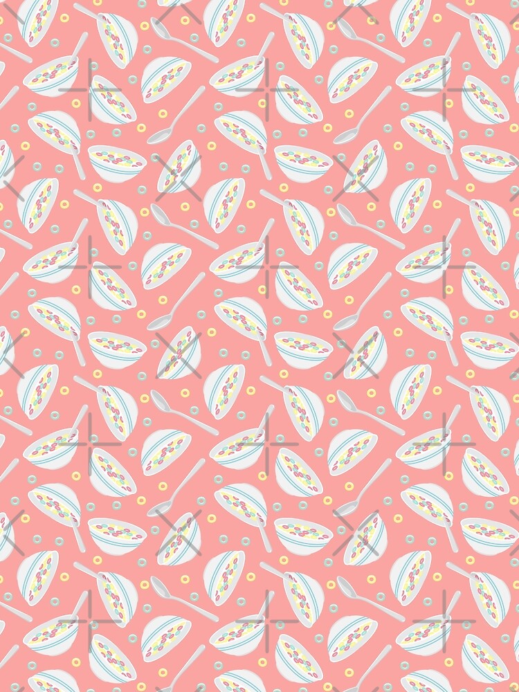 cereal bowl toss - pink by littlearrow