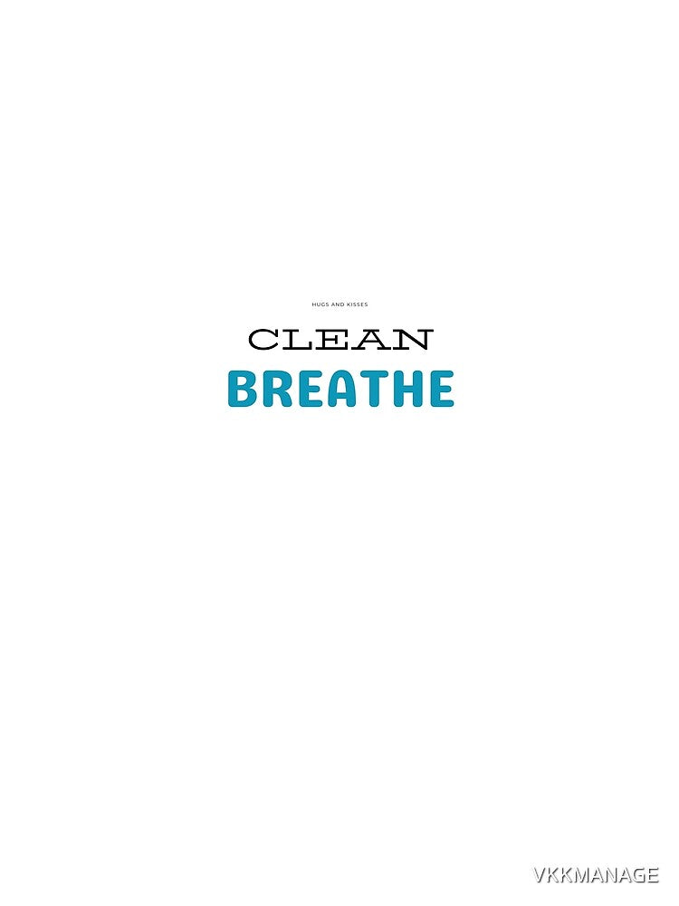 Blue Green Simple Breathe T- Shirt by VKKMANAGE