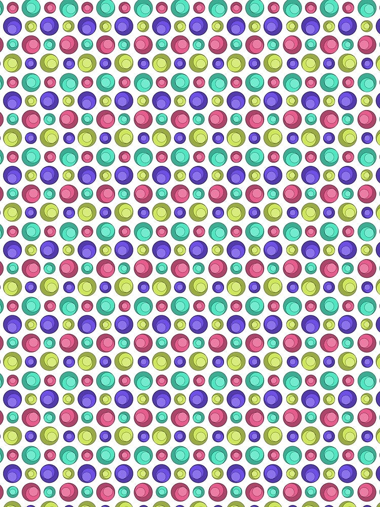 Vibrant Concentric Vibes - Pop by HorsesLargesse
