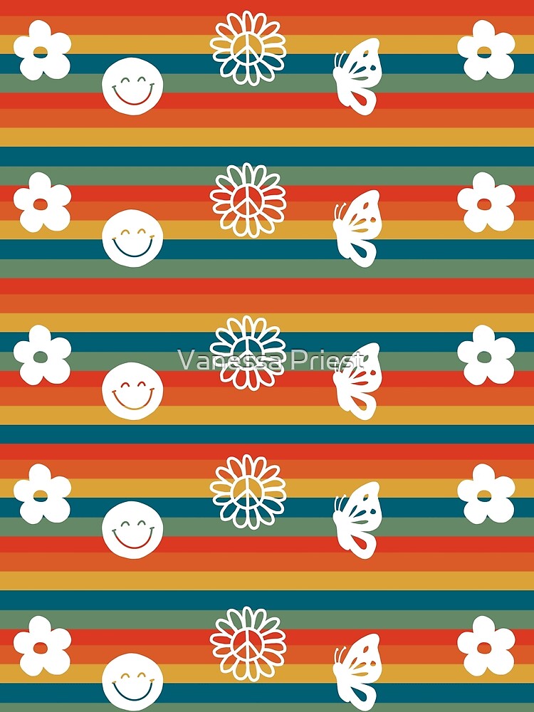 Stay Groovy - colorful hippie by Vanessa Priest