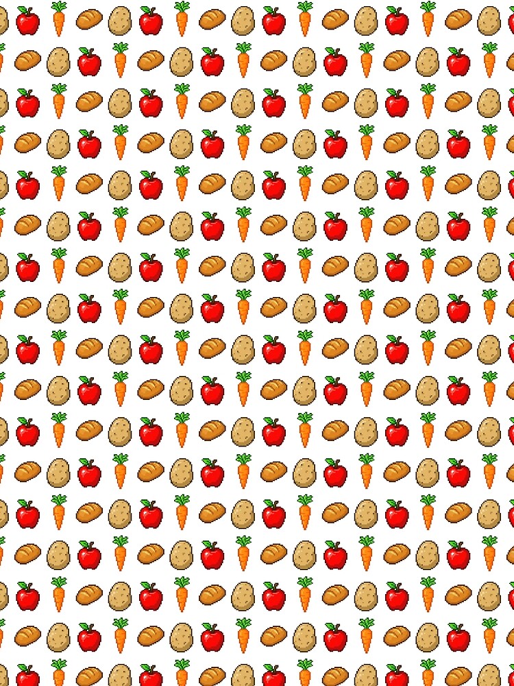 Pixel Food Icons – Retro Game Style Art by WATEKE