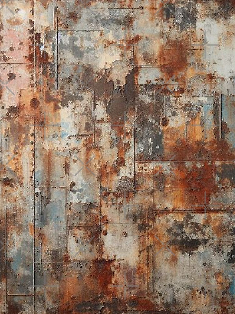 Grungy Rust Abstract by Myra365Art