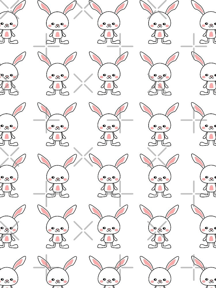 White Kawaii Bunny Rabbit Pack by lovelyandcute