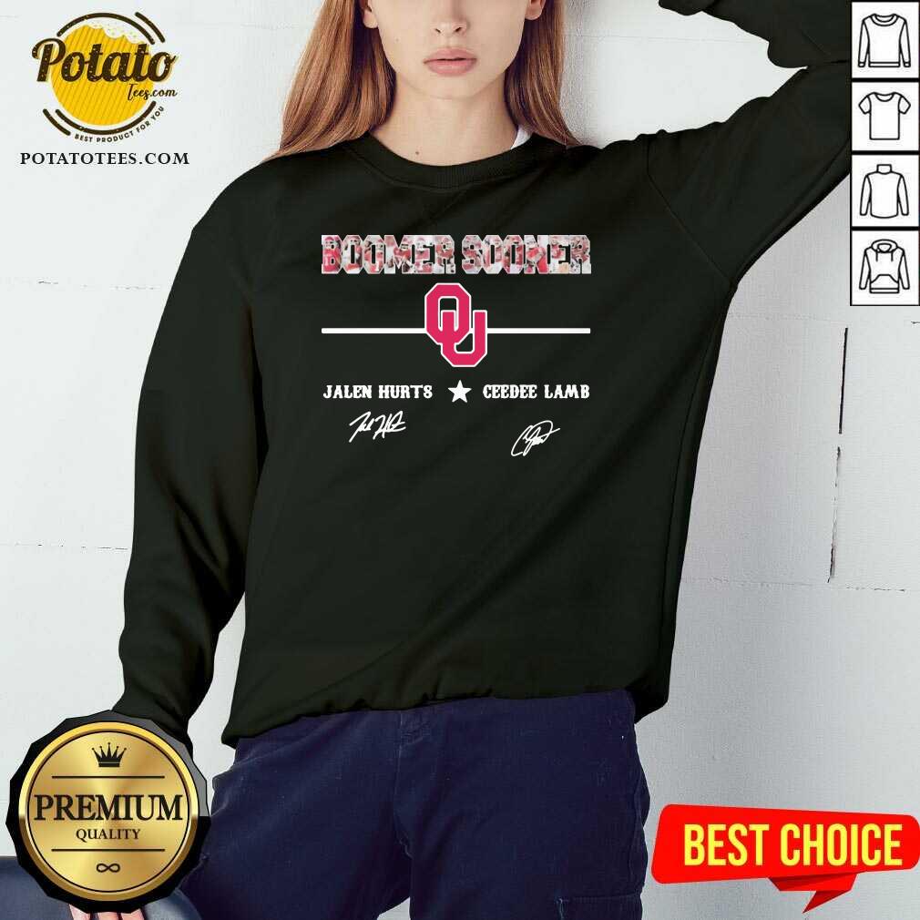 Funny Oklahoma Sooners Jalen Hurts And Ceedee Lamb Signatures Shirt