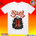 Ghost Papa Iv Black Roses Micro Raglan T-shirt