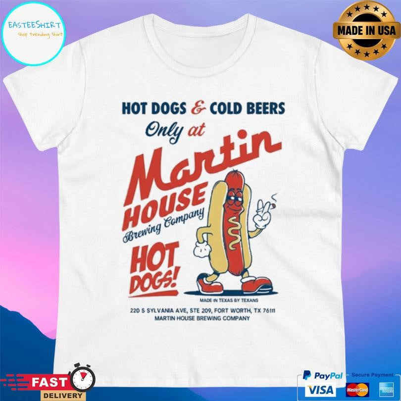 Glizzy Fest Hotdog And Cold Beers Only At Martin House Brewing Company Shirt