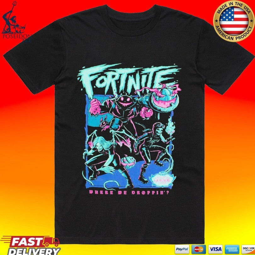Glow In The Dark Halloween Horror Nights Fortnitemares T-shirt
