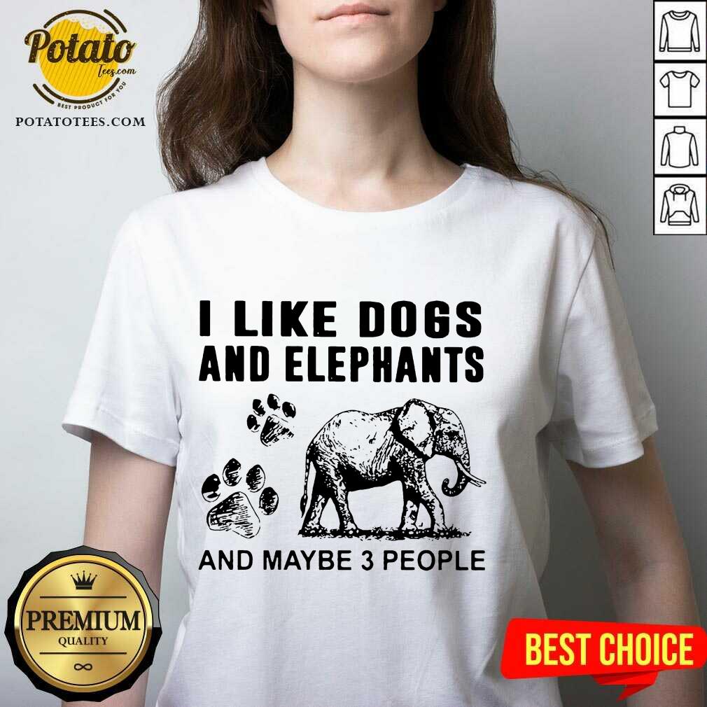 Good Elephant Let Me Check My Giveashitometer Nope Nothing Shirt