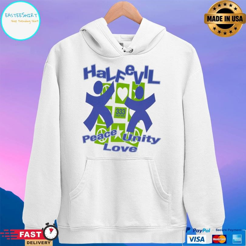 Half Evil Peace Love Unity Shirt