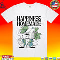 Happiness Is Homemade Retro Character Cartoon T-shirt