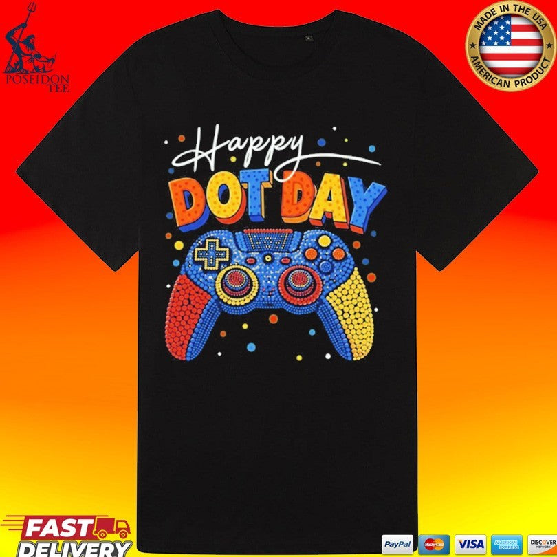 Happy Dot Day Boys Gamer Polka Dot 2026 T-shirt