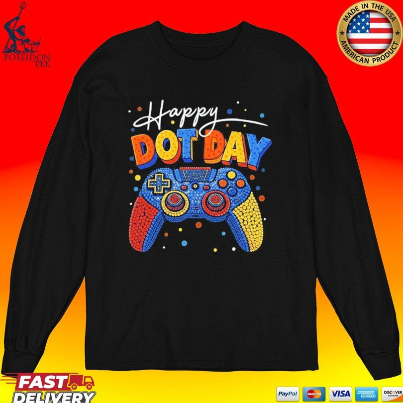 Happy Dot Day Boys Gamer Polka Dot 2026 T-shirt