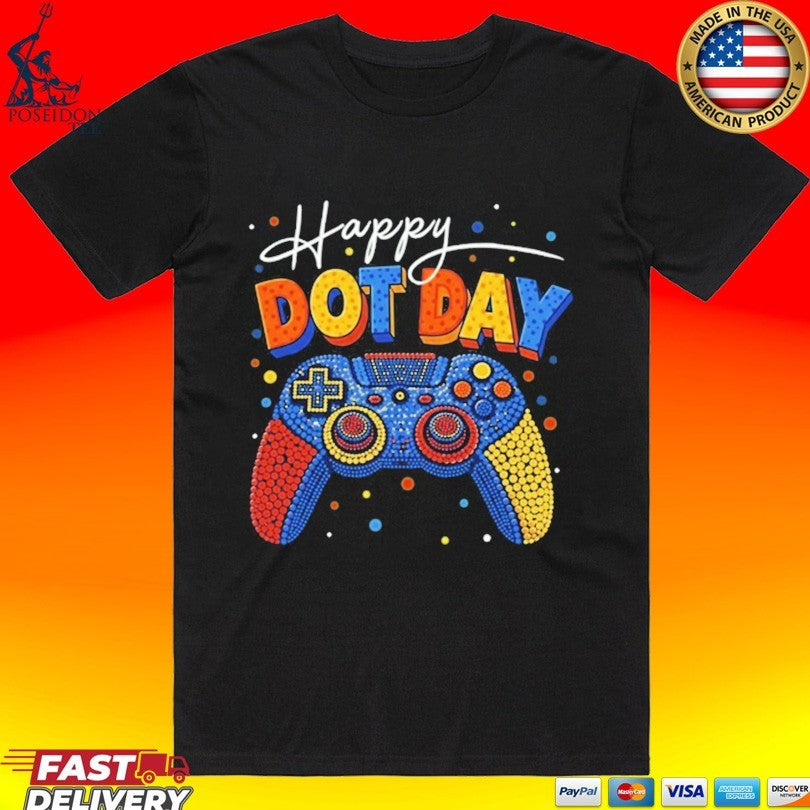 Happy Dot Day Boys Gamer Polka Dot 2026 T-shirt