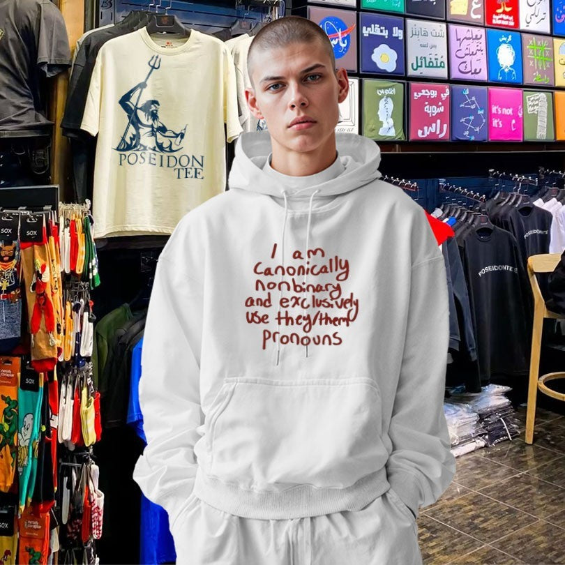 I Am Canonically Nonbinary And Exclusively Use They Them Pronouns T-shirt