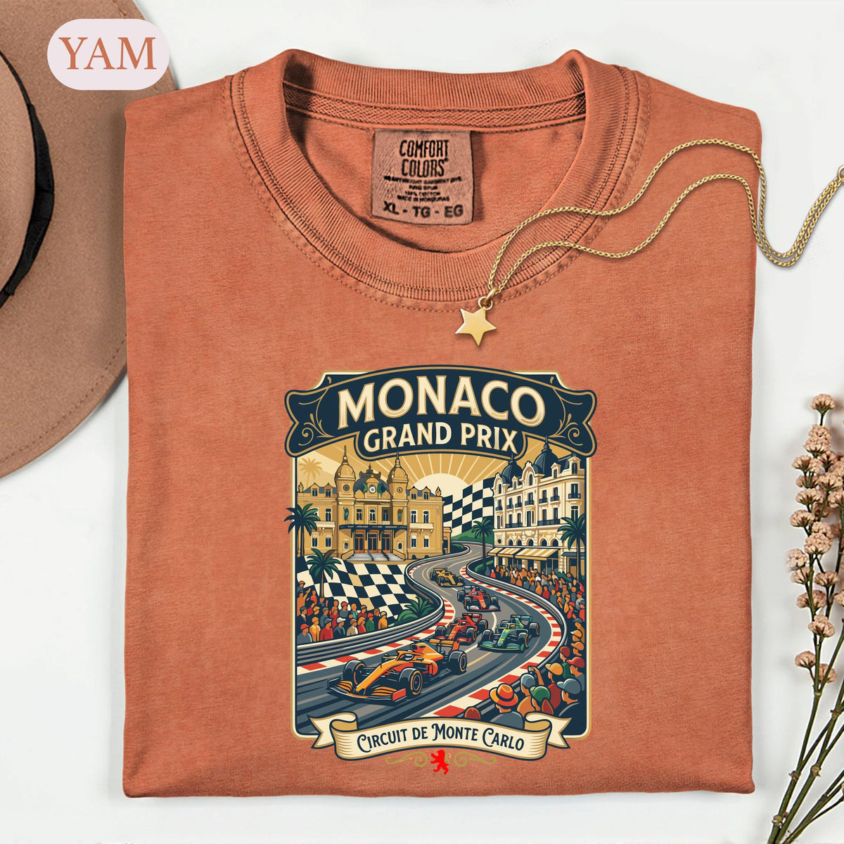 Monaco Grand Prix Vintage F1 Racing Tee Circuit De Monte Carlo Motorsport Fan Clothes Formula Race Car Driver (4)