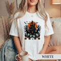 Haunted House Halloween Spooky Witchy Ghost Tee Retro Horror Gothic Autumn Fall Season (1)