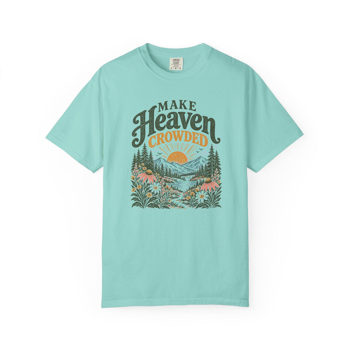 Make Heaven Crowded Vintage Christian Christian Clothes Womensclothing Bible Study Church Faith Based Christian Tee (4)