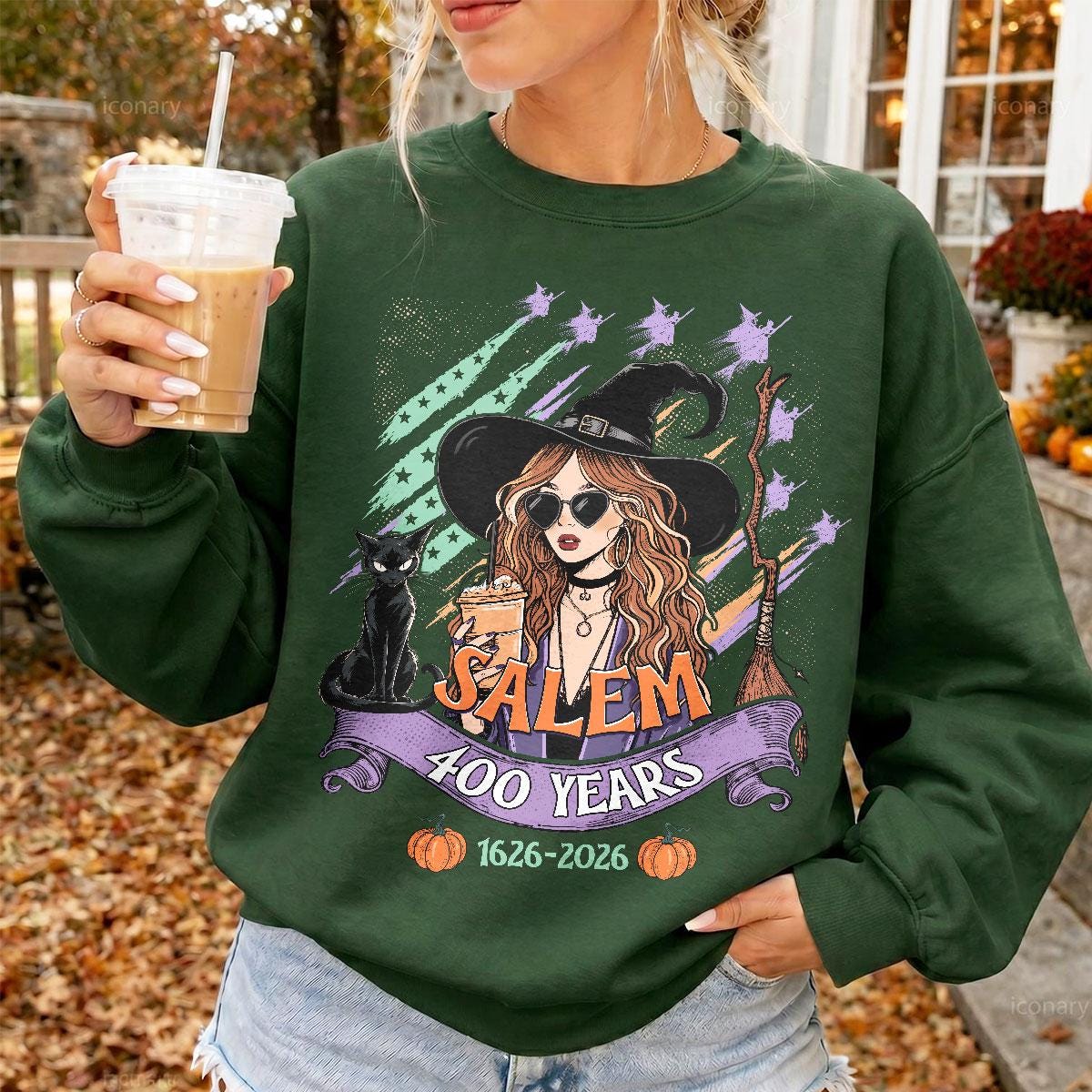 Salem 400 Years Salem Massachusetts Retro Witch City Witchy Halloween 2026 (4)