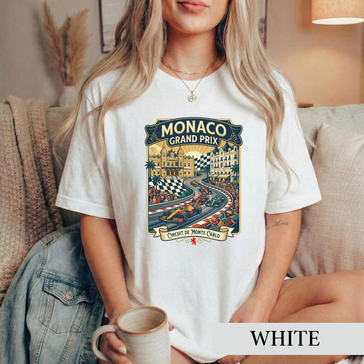 Monaco Grand Prix Vintage F1 Racing Tee Circuit De Monte Carlo Motorsport Fan Clothes Formula Race Car Driver (2)