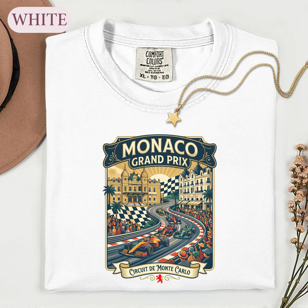 Monaco Grand Prix Vintage F1 Racing Tee Circuit De Monte Carlo Motorsport Fan Clothes Formula Race Car Driver (5)