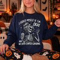 Asked Myself 39 Okay Skeleton Sarcastic Mental Health Vintage Distressed (1)