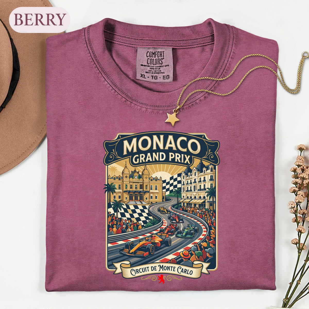 Monaco Grand Prix Vintage F1 Racing Tee Circuit De Monte Carlo Motorsport Fan Clothes Formula Race Car Driver (1)