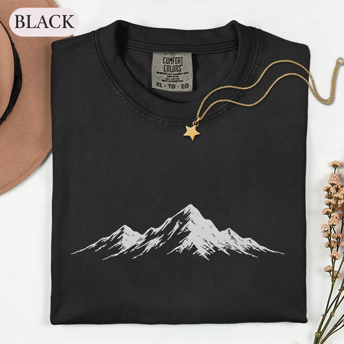 Minimalist Mountain Vintage Hiking Tee Outdoor Nature Scenic Landscape Adventure Seeker (1)