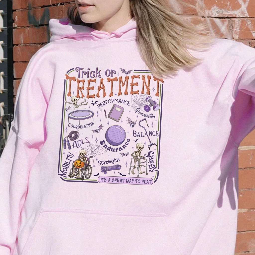 Trick Treatment Halloween Occupational Therapy Spooky Therapist Tee Pediatric Ot (4)