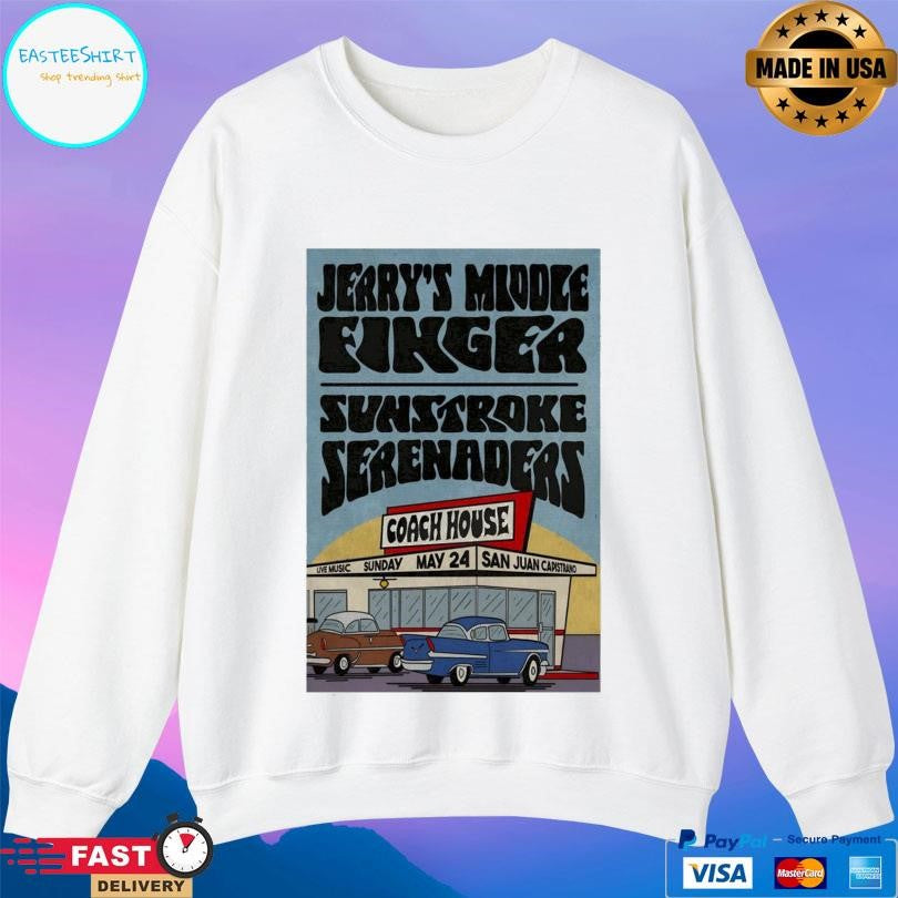 Jerry’s Middle Finger May 24 2026 Tour San Juan Capistrano Shirt